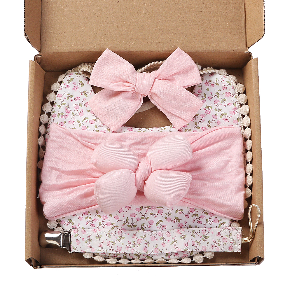 4Pcs/Set Flower Print Baby Bib - Silicone Baby Bibs recension och pris
