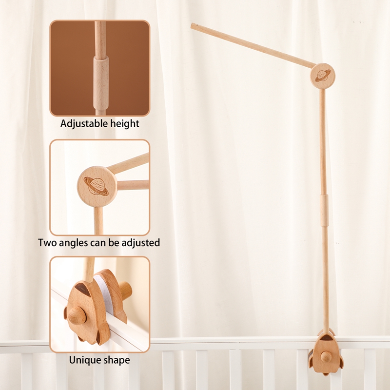 Baby Wooden Bed Bell Bracket M - Baby Rattle Toy Set recension och pris