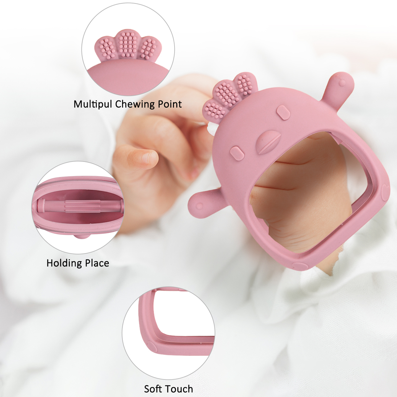 Baby Teether Chick Gloves Teet - Teething Mitten Baby recension och pris