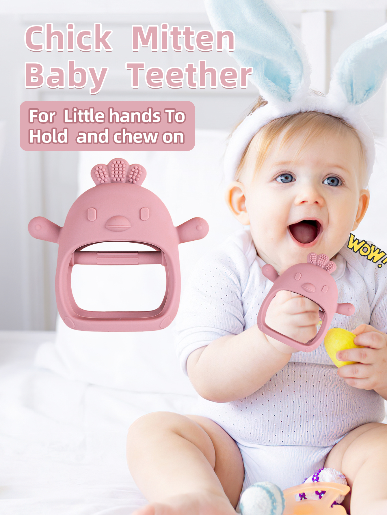 Baby Teether Chick Gloves Teet - Teething Mitten Baby recension och pris
