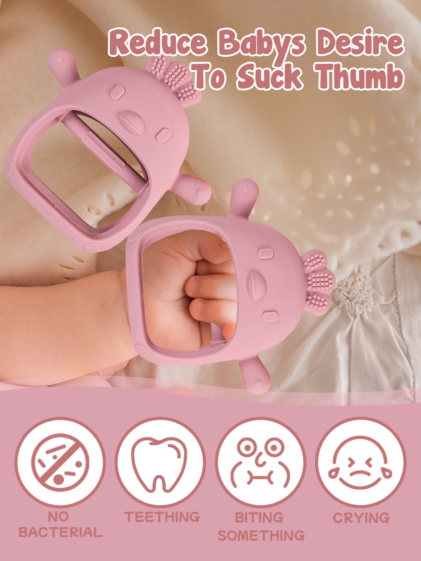 Baby Teether Chick Gloves Teet - Teething Mitten Baby recension och pris